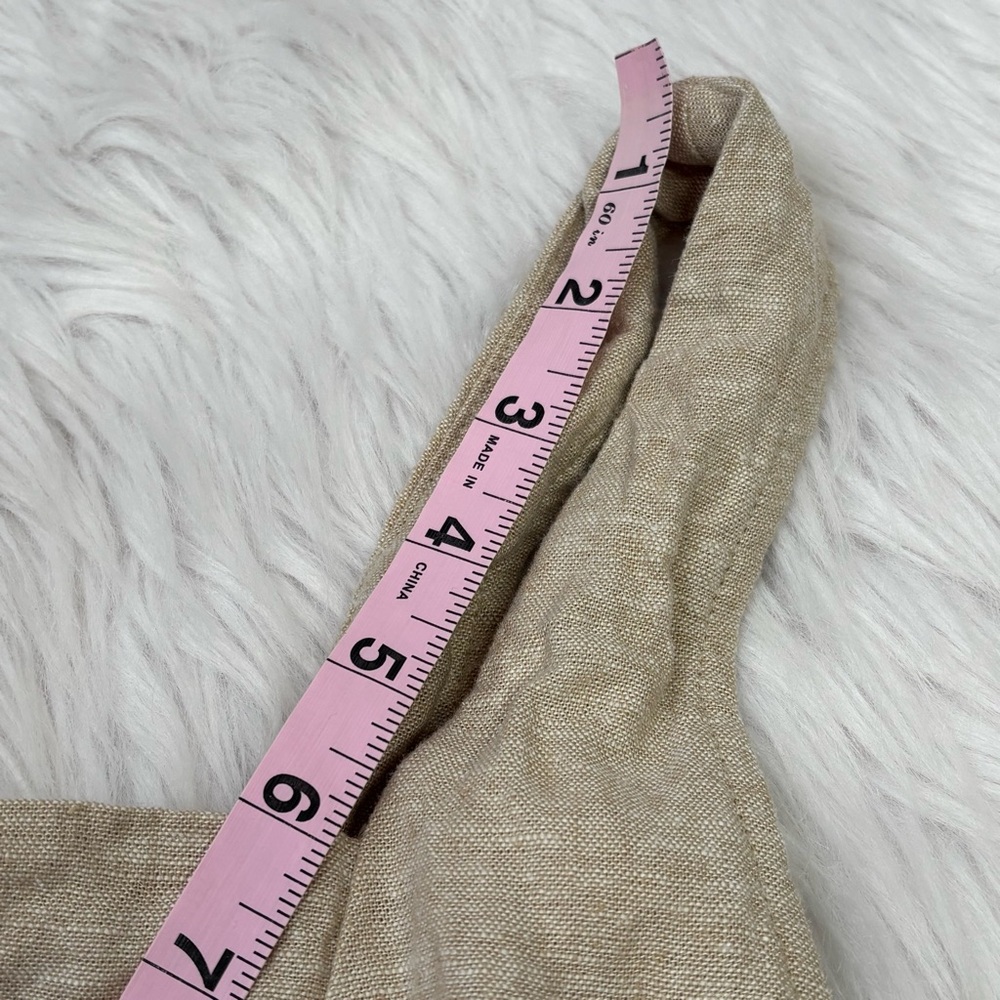 Old‎ Navy Size Medium Sleeveless Linen-Blend Midi Dress Flax Linen Square Neck - Picture 14 of 16